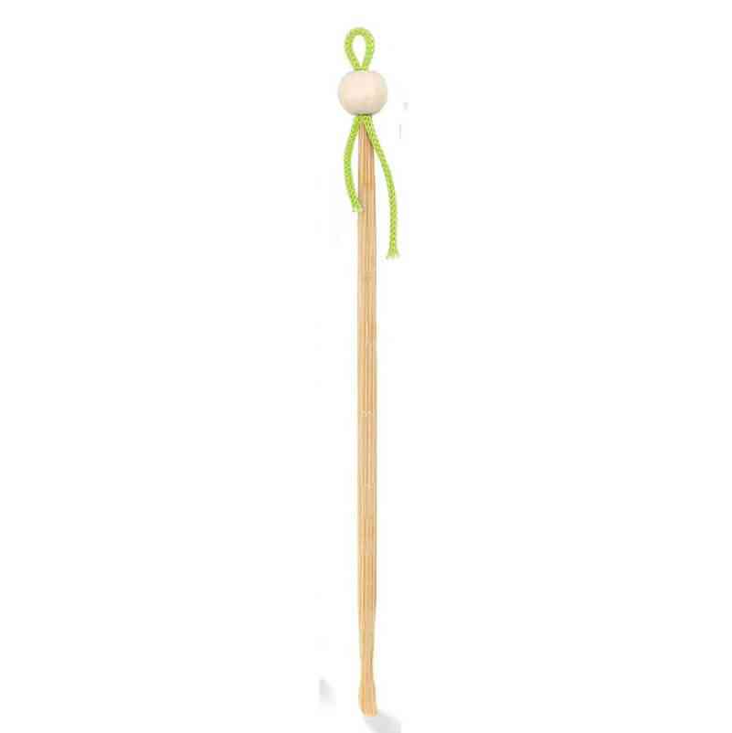 [ORK005VNF] Japanese bamboo ear spoon - GREEN - 1 pce - BULK
