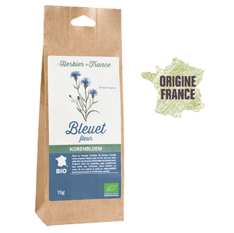 [HDF017] Tisane de fleurs de bleuet bio - 15g