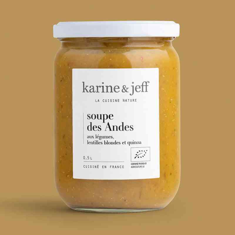 [KAJ007] Soupe  des Andes lentilles blondes et quinoa 0,5L