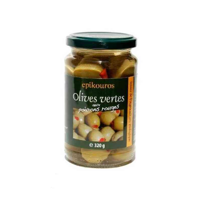 [EPI001] Olives vertes farcies au poivron 320g