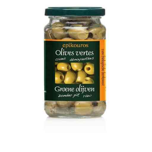 [EPI006] Olives vertes crues dénoyautées 320g
