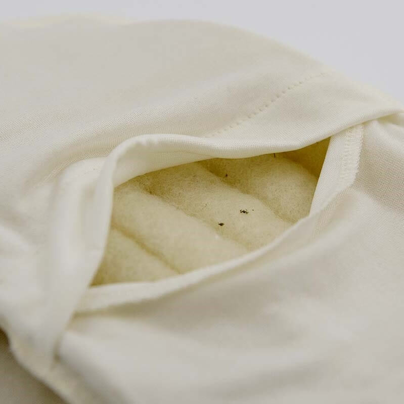 [IMV088] Washable nursing extra warming pads - Wool &amp; silk - 1 pair