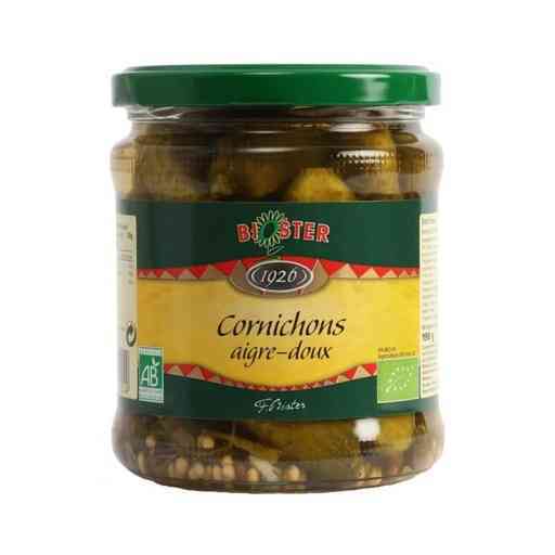 [BIS006] Cornichons aigres-doux bio 370 ml