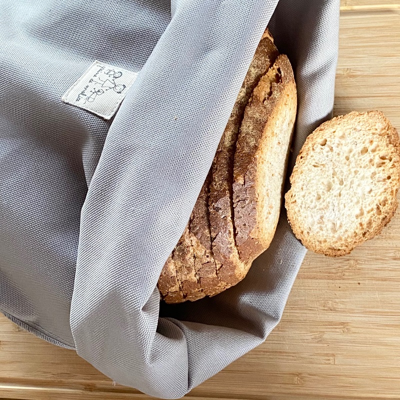 Sac à pain réutilisable - Gris perlé
