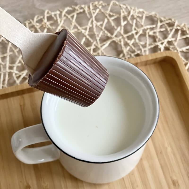 Touillette au chocolat au lait 50% 40g, 1 pièce (sac complet: 12 pièces) - VRAC