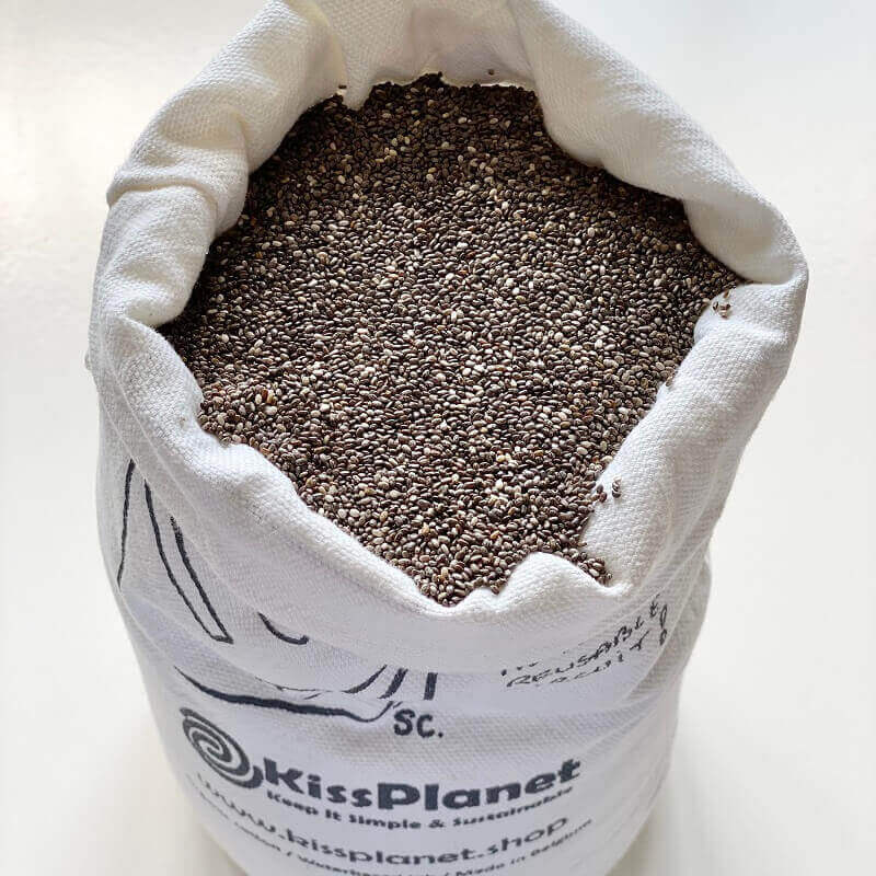 Graines de chia noires bio 250g (sac complet: 1 kg) - VRAC