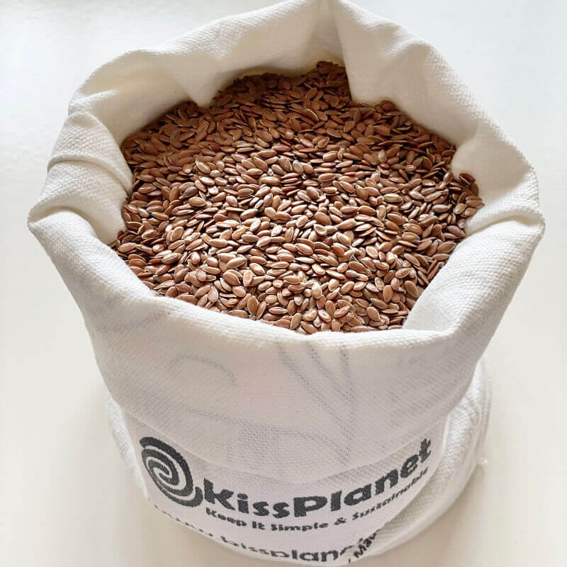 Graines de lin brun bio 250 g (sac complet: 1 kg) - VRAC