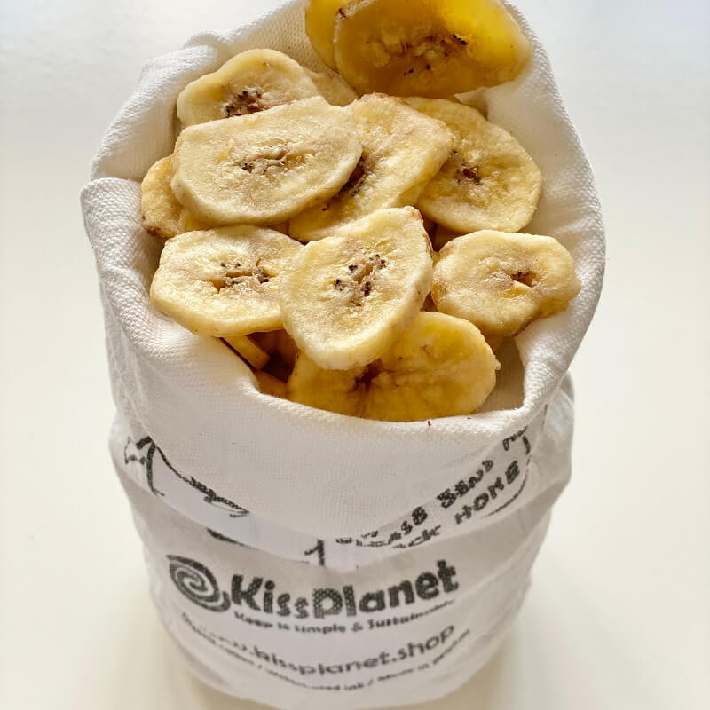 Bananes chips bio 250g (sac complet: 750g) - VRAC