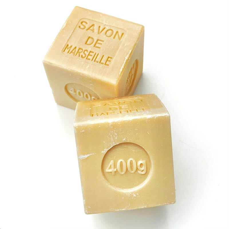 Cube de savon de Marseille LAVOIR 400g (sac complet: 4 pc) - VRAC